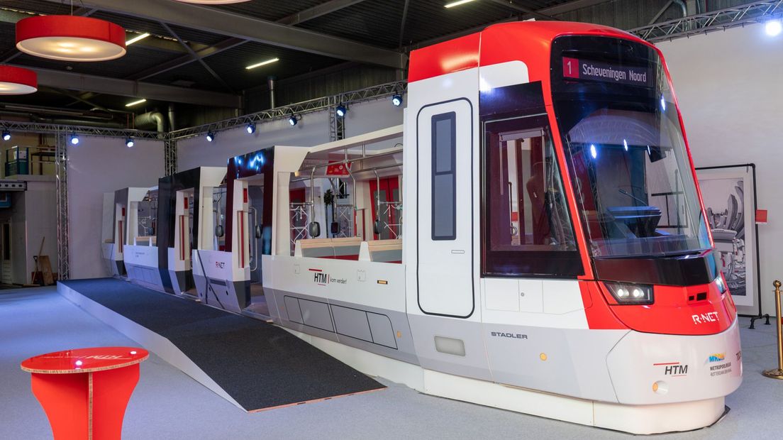Model nieuwe tram HTM