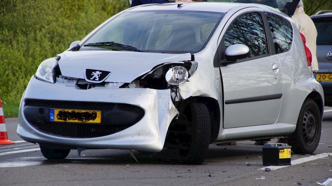 Auto beschadigd na aanrijding bij Hasselt