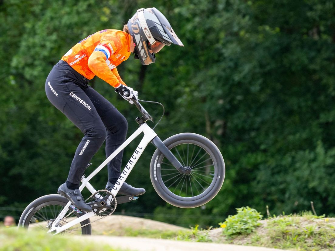 Laura Smulders in actie.