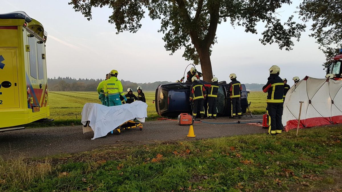 Man gewond bij botsing met tractor in Nieuw-Balinge