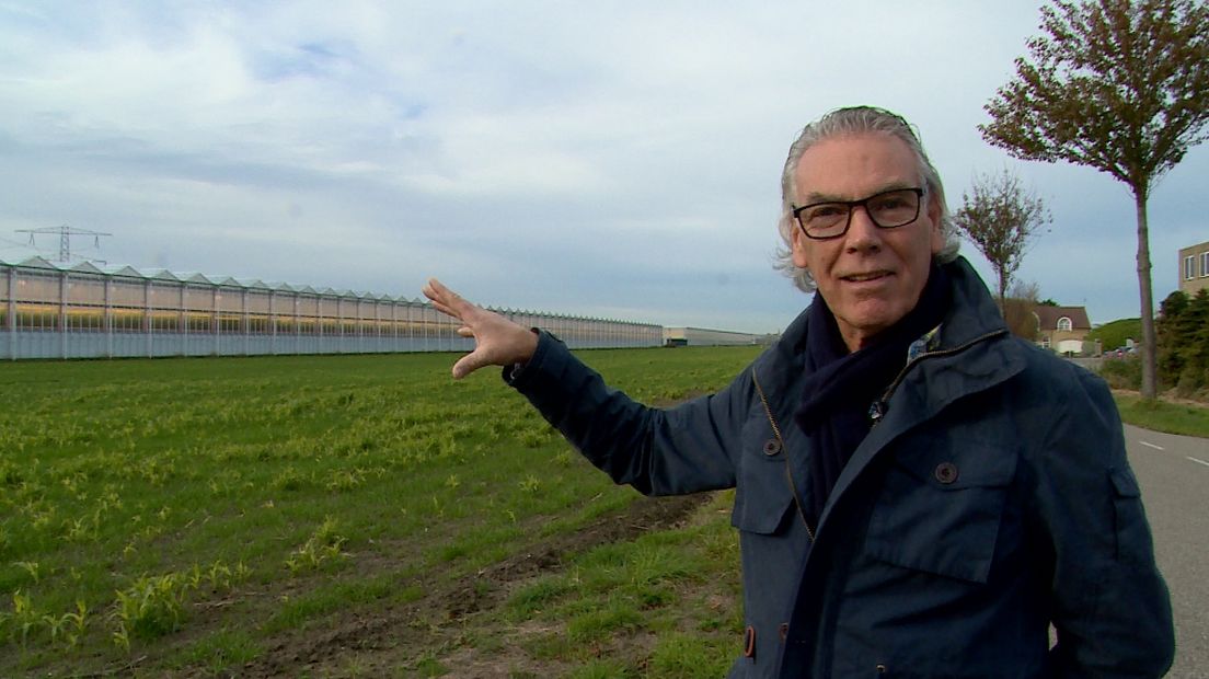 Huib Bouwman, CU-raadslid in Reimerswaal en inwoner van Rilland. Hij is fel tegen de biovergister.