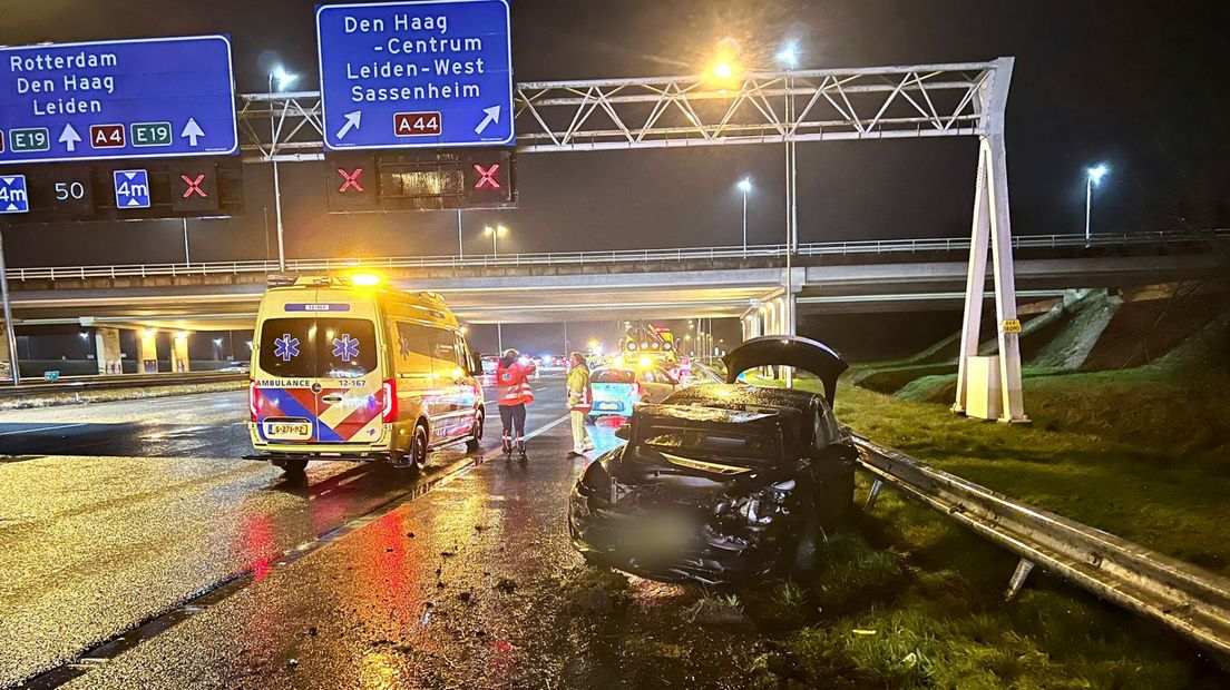 Het ongeluk gebeurde bij knooppunt Burgerveen
