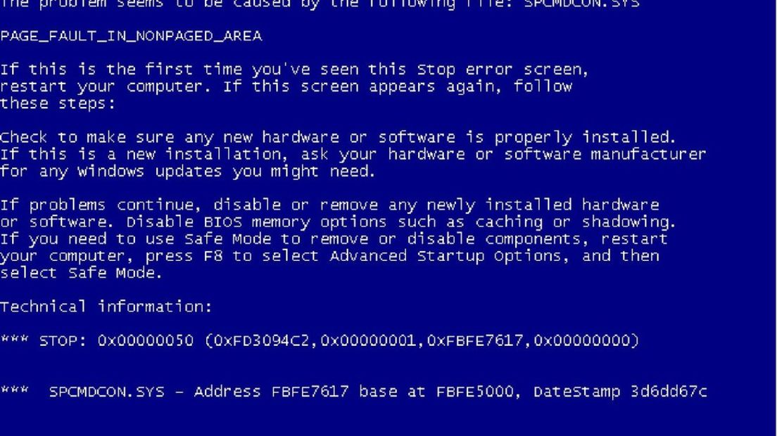 Computerstoring politie houdt aan
