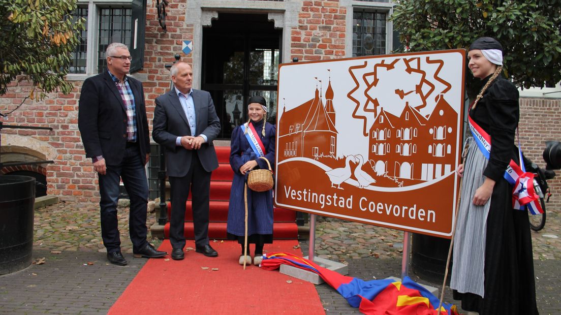 Het bord komt langs de N34 en de N382 te staan (Rechten: gemeente Coevorden)
