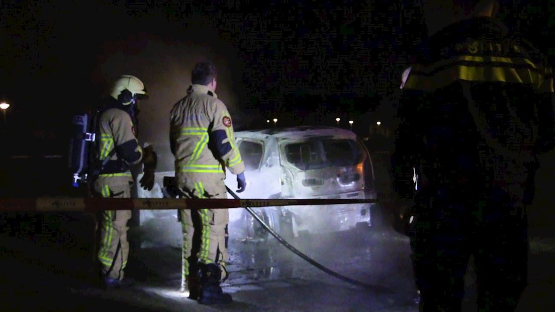 Autobrand in Enschede