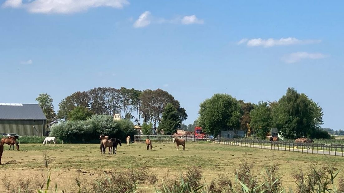 Van het huis in niks meer over, blijkt overdag