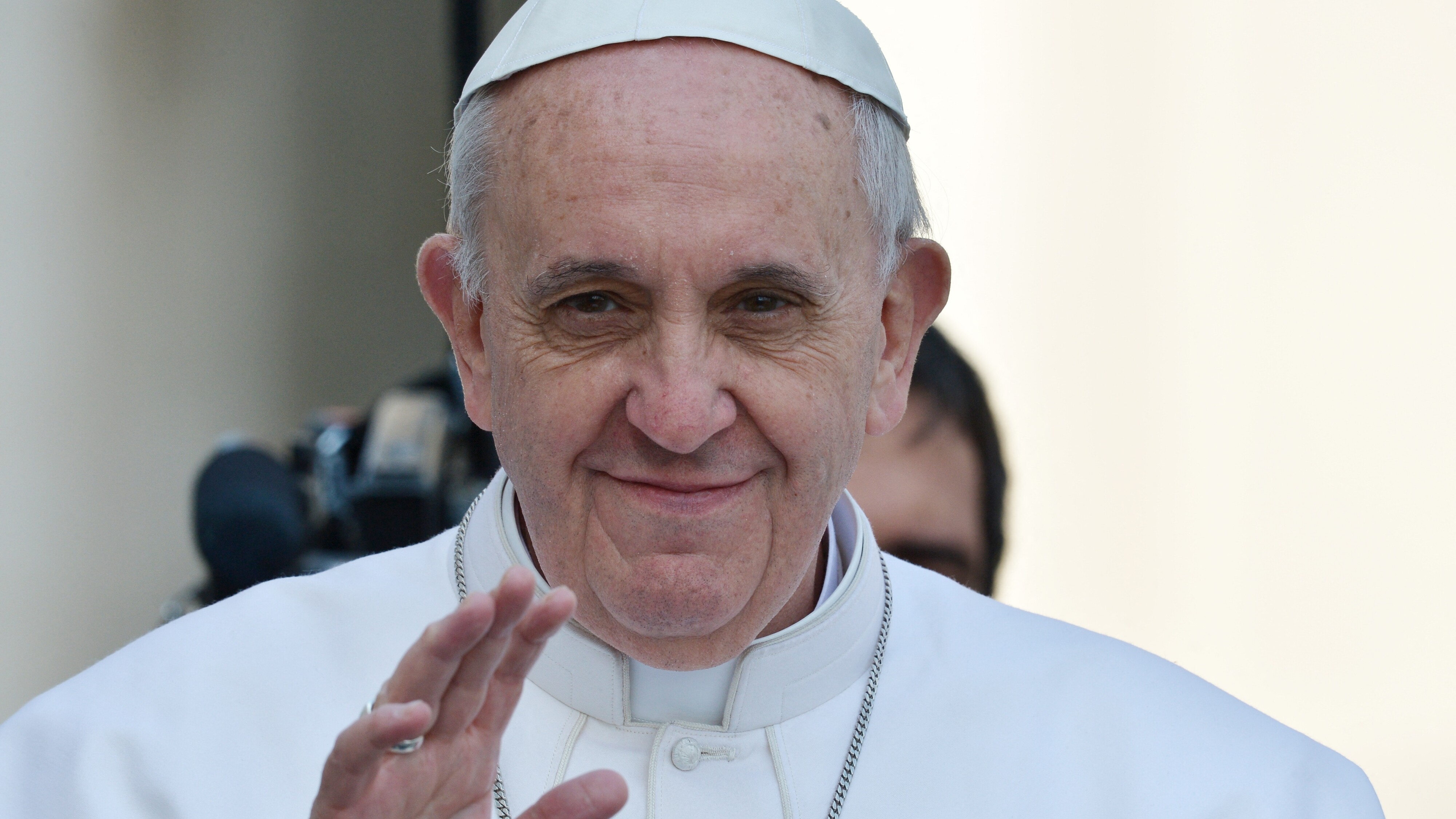 Paus Franciscus, berne as Jorge Mario Bergoglio, yn 2013
