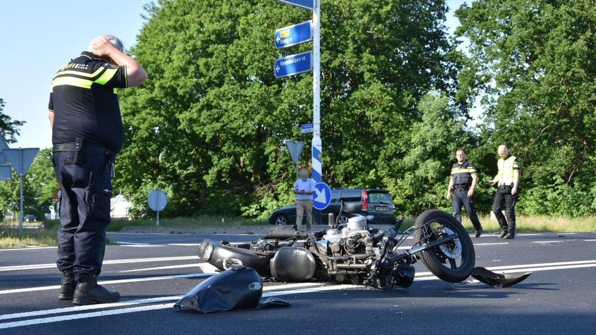 Motorrijder gewond bij aanrijding Bovensmilde