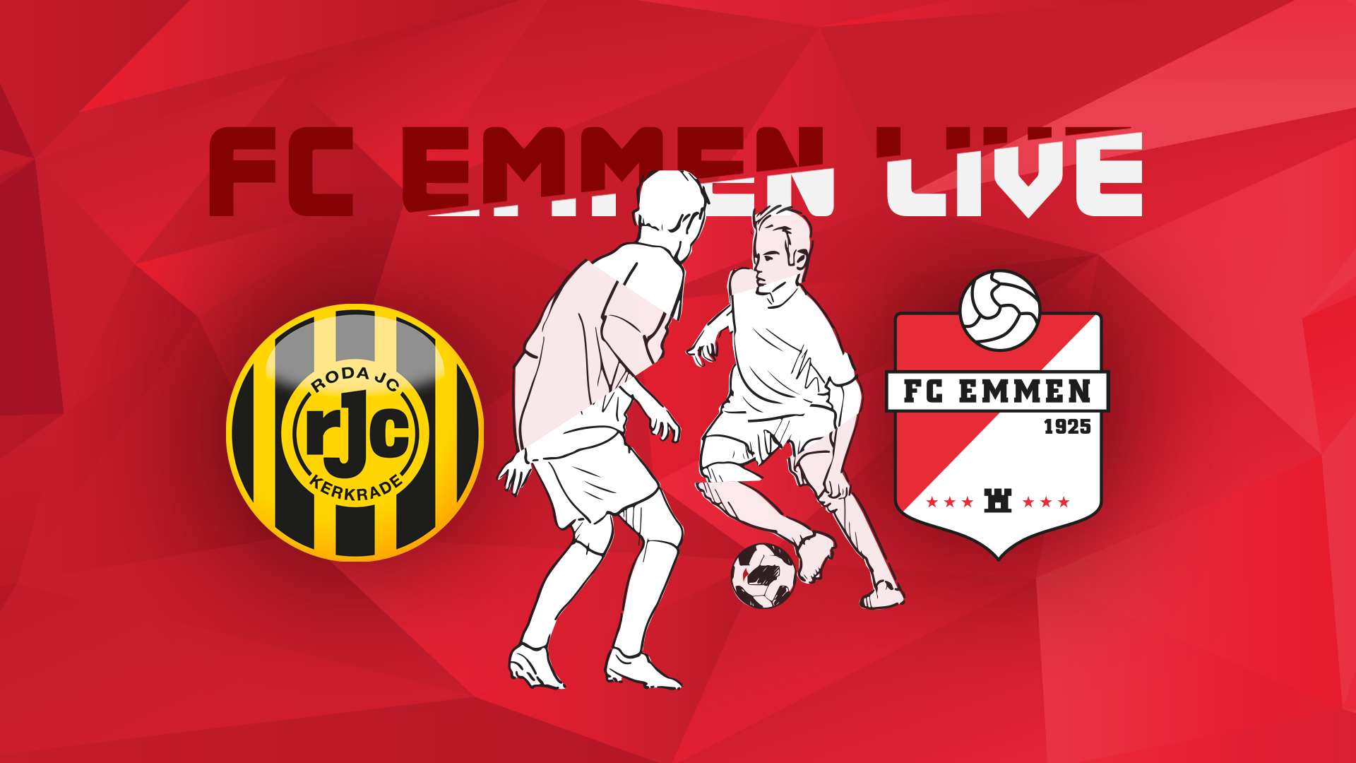 Volg hier de live wedstrijd tussen Roda JC - FC Emmen