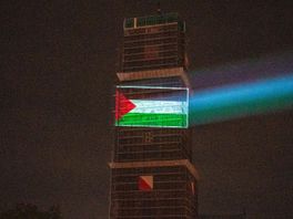 Projectie Palestijnse vlag op Domtoren stopgezet, helikopter boven stad achterhaalt locatie