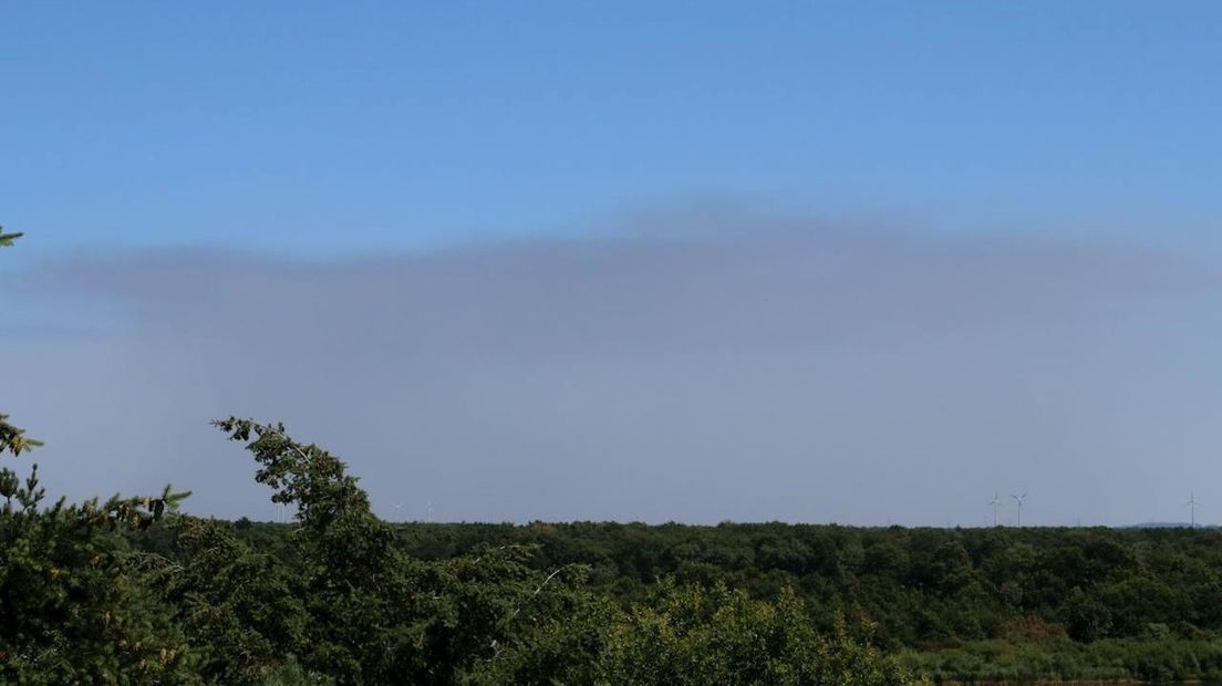 Grote rookwolken te zien in Twente door brand in Rheine