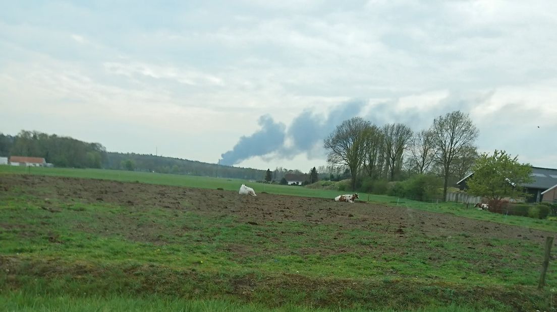 Bij een steenfabriek in Spijk heeft woensdagavond een flinke buitenbrand gewoed. Op het terrein stonden pallets in de fik. Dat meldt de brandweer.