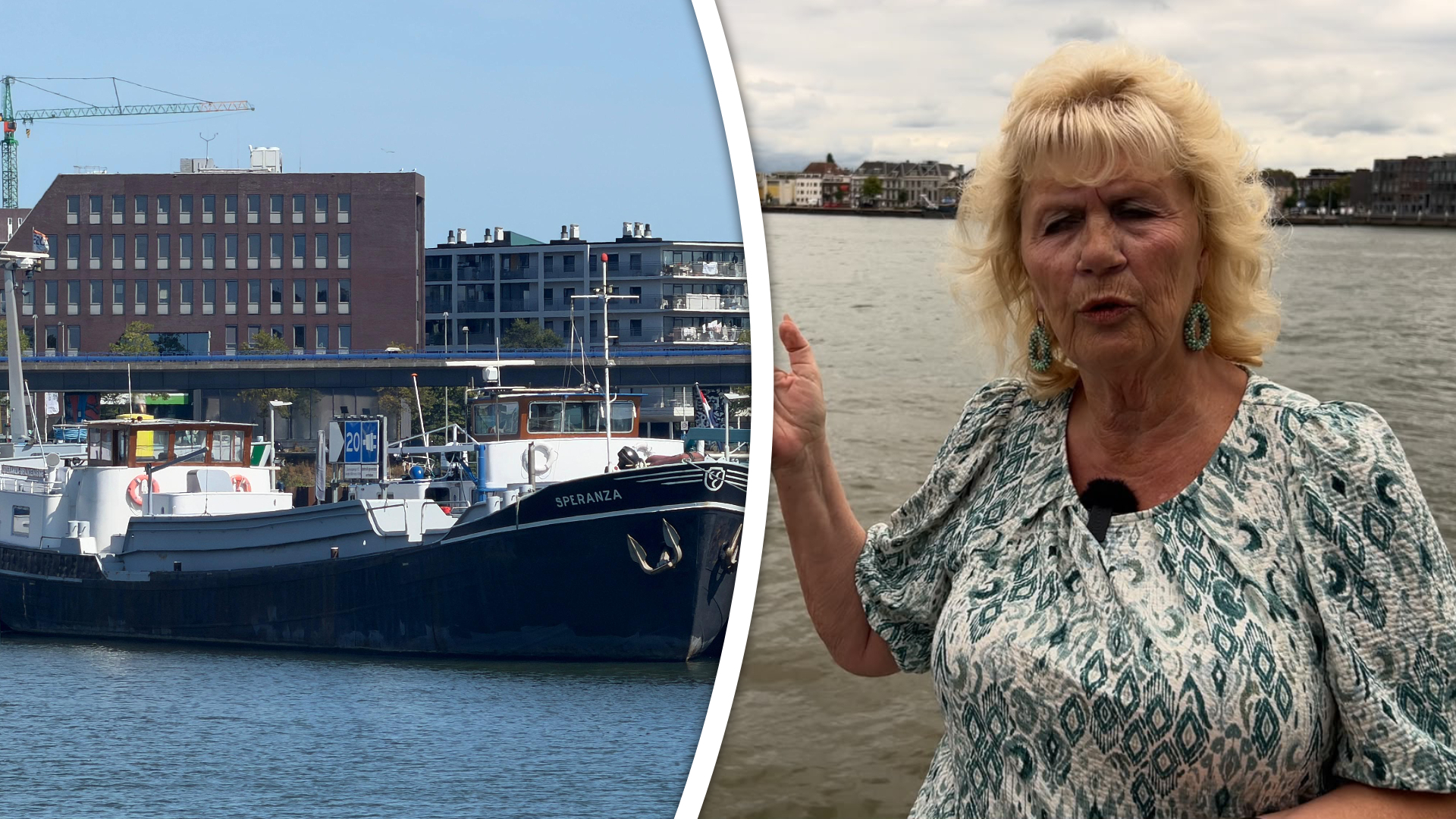 “We zijn heel blij dat er hier en daar regen valt”, zegt Leny van Toorenburg namens de Koninklijke Binnenvaart Nederland (KBN).