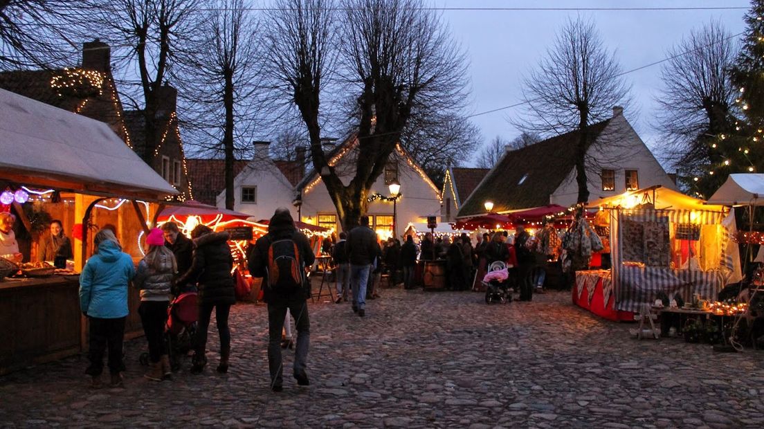 Een archieffoto van een kerstmarkt in Bourtange