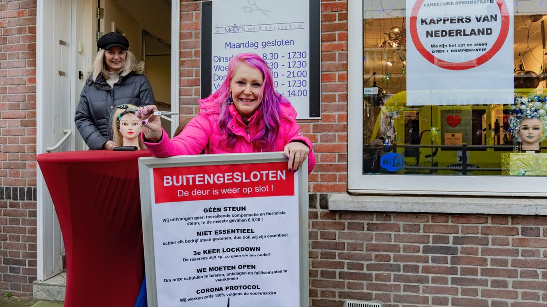 Kappers in actie