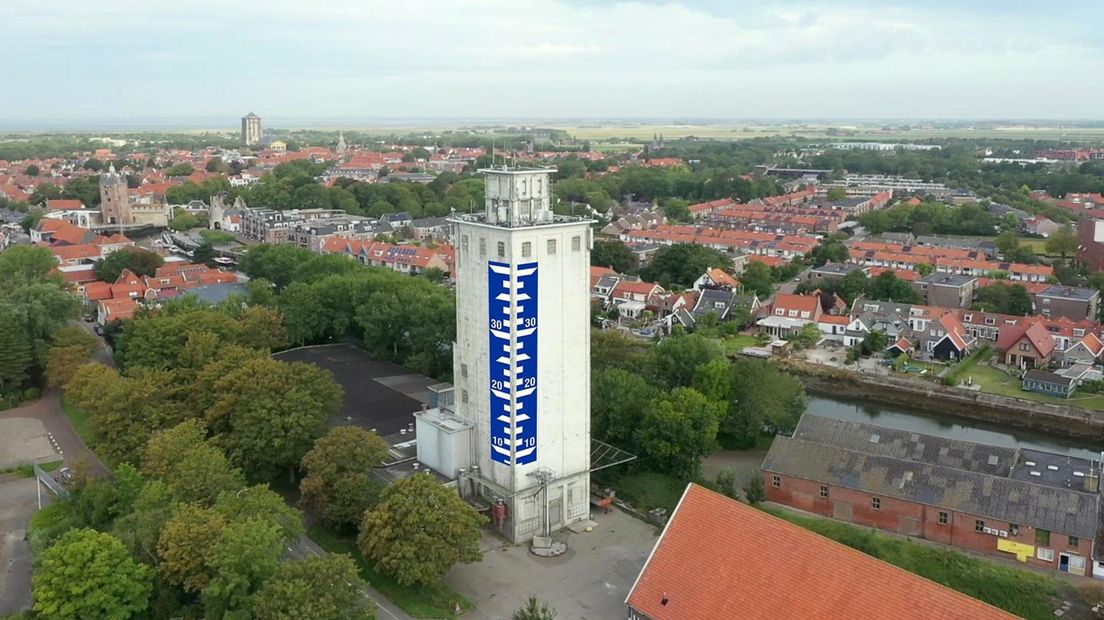 Zo komt de graansilo van Zierikzee eruit te zien, het is een van de acties van stichting BewuSD