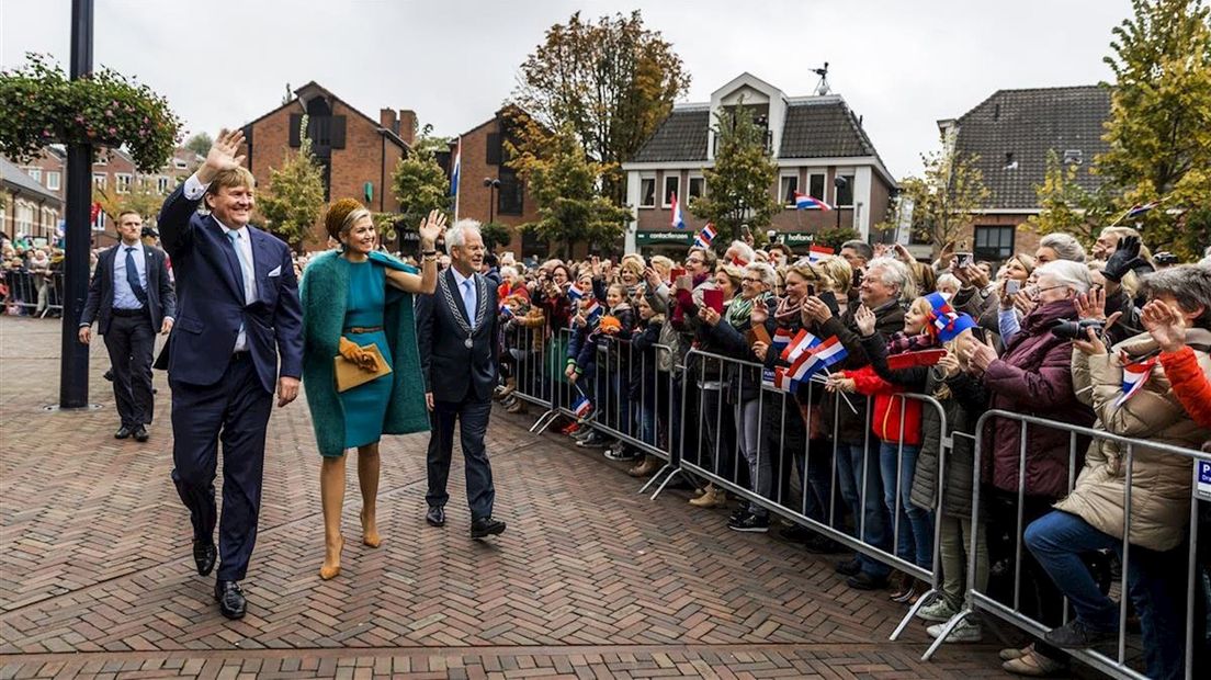 Het koningspaar in Oldenzaal