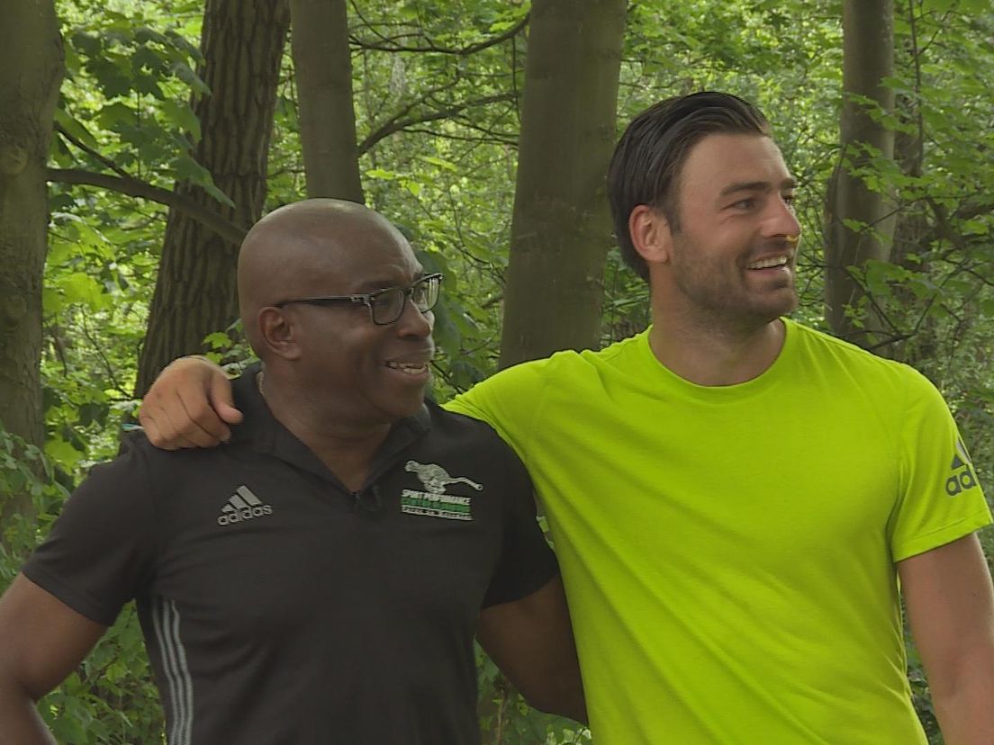 Sander Fischer met Errol Esajas