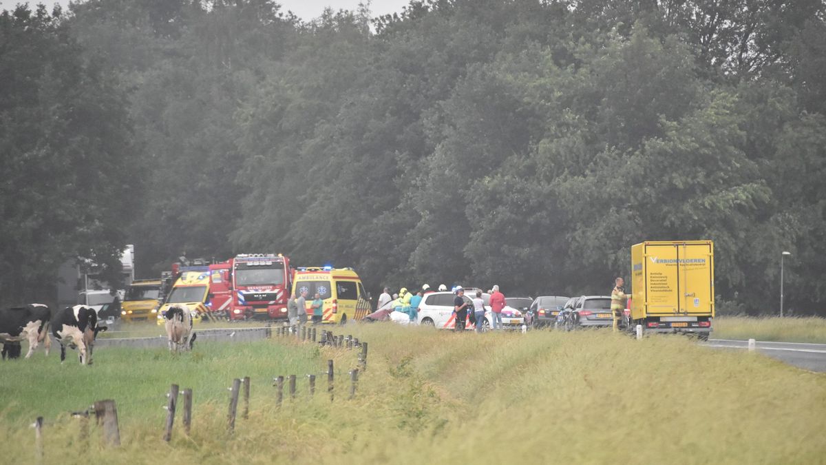 N36 bij Diffelen na afsluiting van vier uur weer vrijgegeven