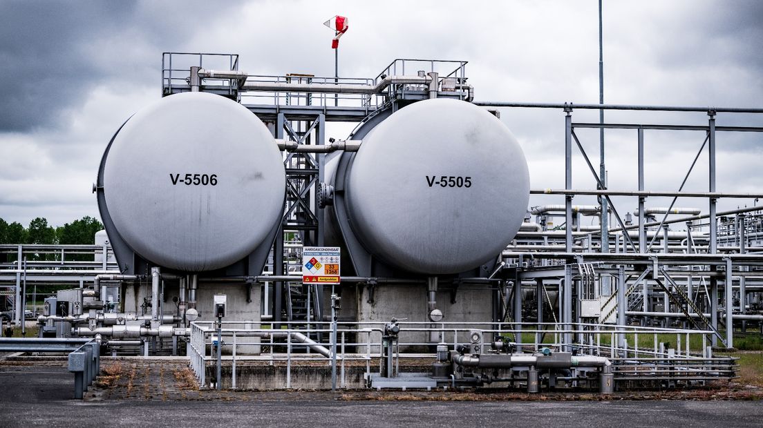 Een gaswinningslocatie van de NAM