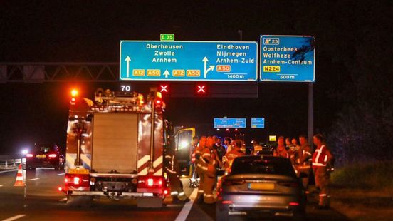 Man overleden bij aanrijding op A12. Man overleden bij aanrijding op A12.
