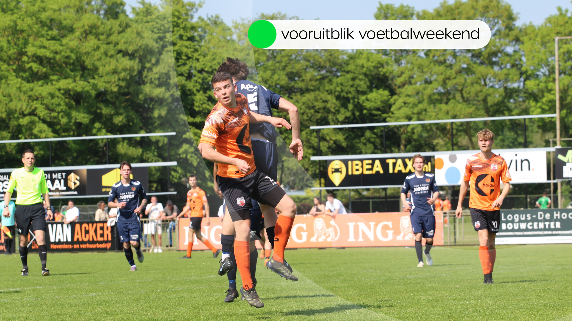 Deze wedstrijden worden vanmiddag en morgen gespeeld in het amateurvoetbal