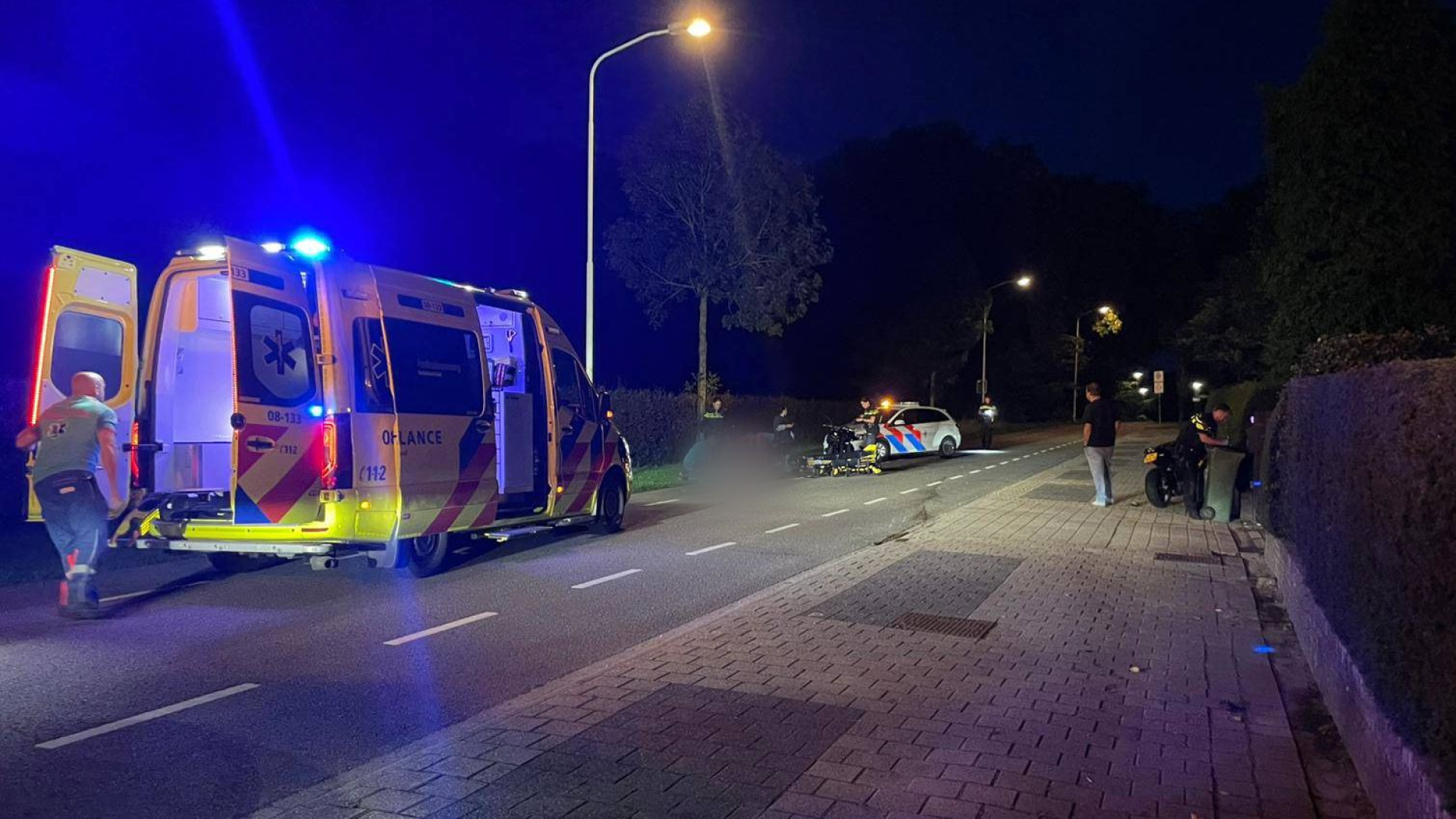 Motorrijder gewond bij eenzijdig ongeval in Ubbergen
