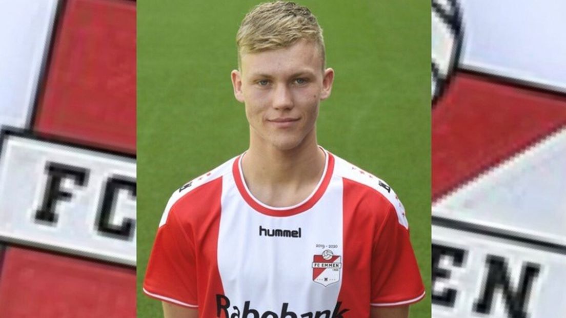 Ben Scholte gaat voor zijn kans in het eerste elftal van FC Emmen