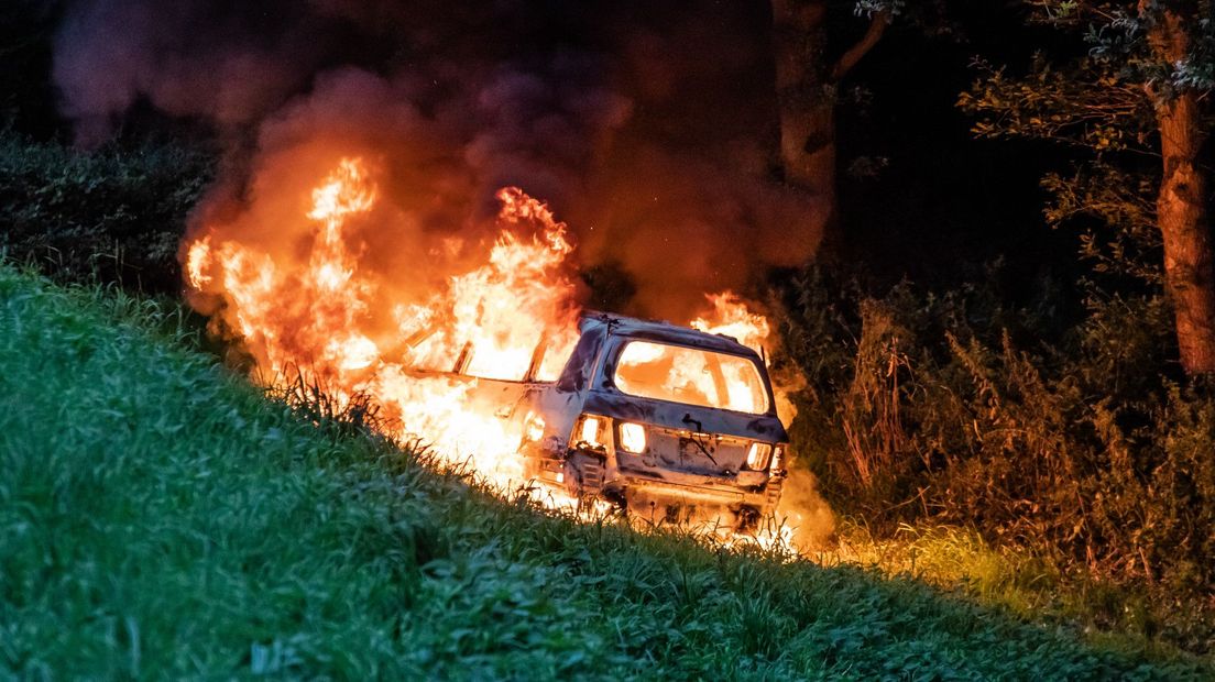 Van de auto is weinig over