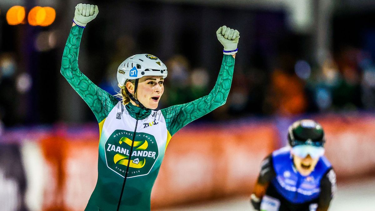 Zilver voor marathonschaatster Pruisscher uit Nieuw-Dordrecht op NK