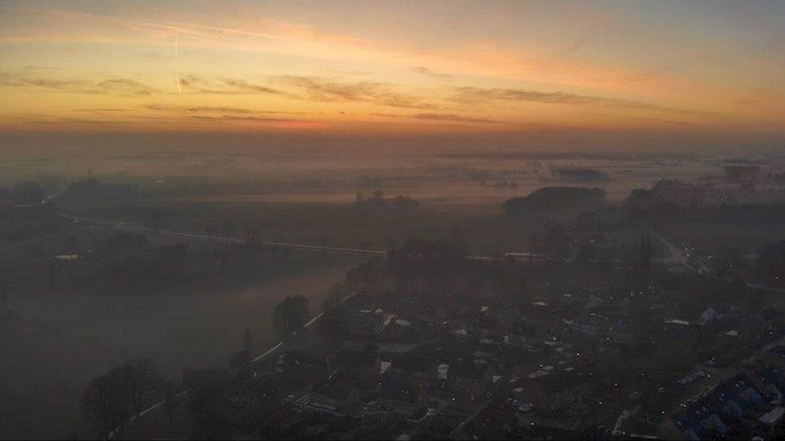 Mist in Overijssel verhoogt kans op gladheid