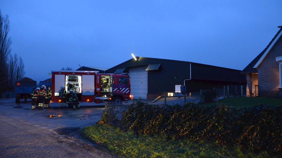 Schuurbrand in Bergentheim snel geblust
