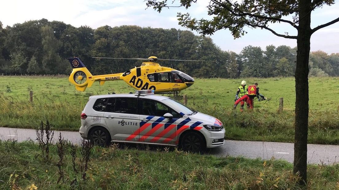 De traumahelikopter werd ingeschakeld