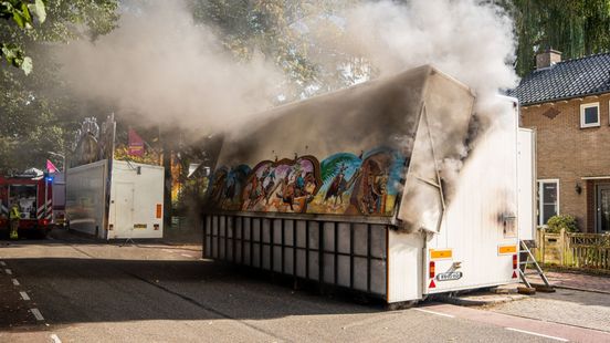 Kermisattractie in vlammen opgegaan in Westervoort