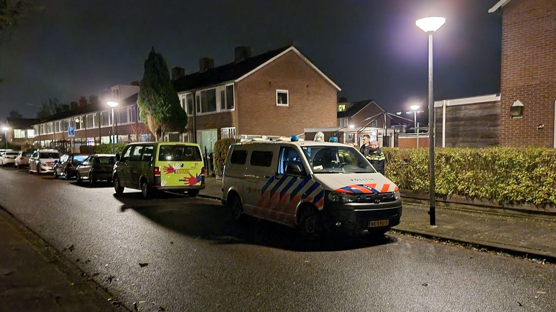 De politie in de straat