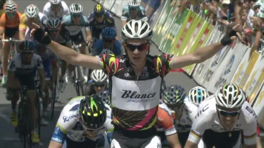 Slagter viert een etappezege in de Tour Down Under