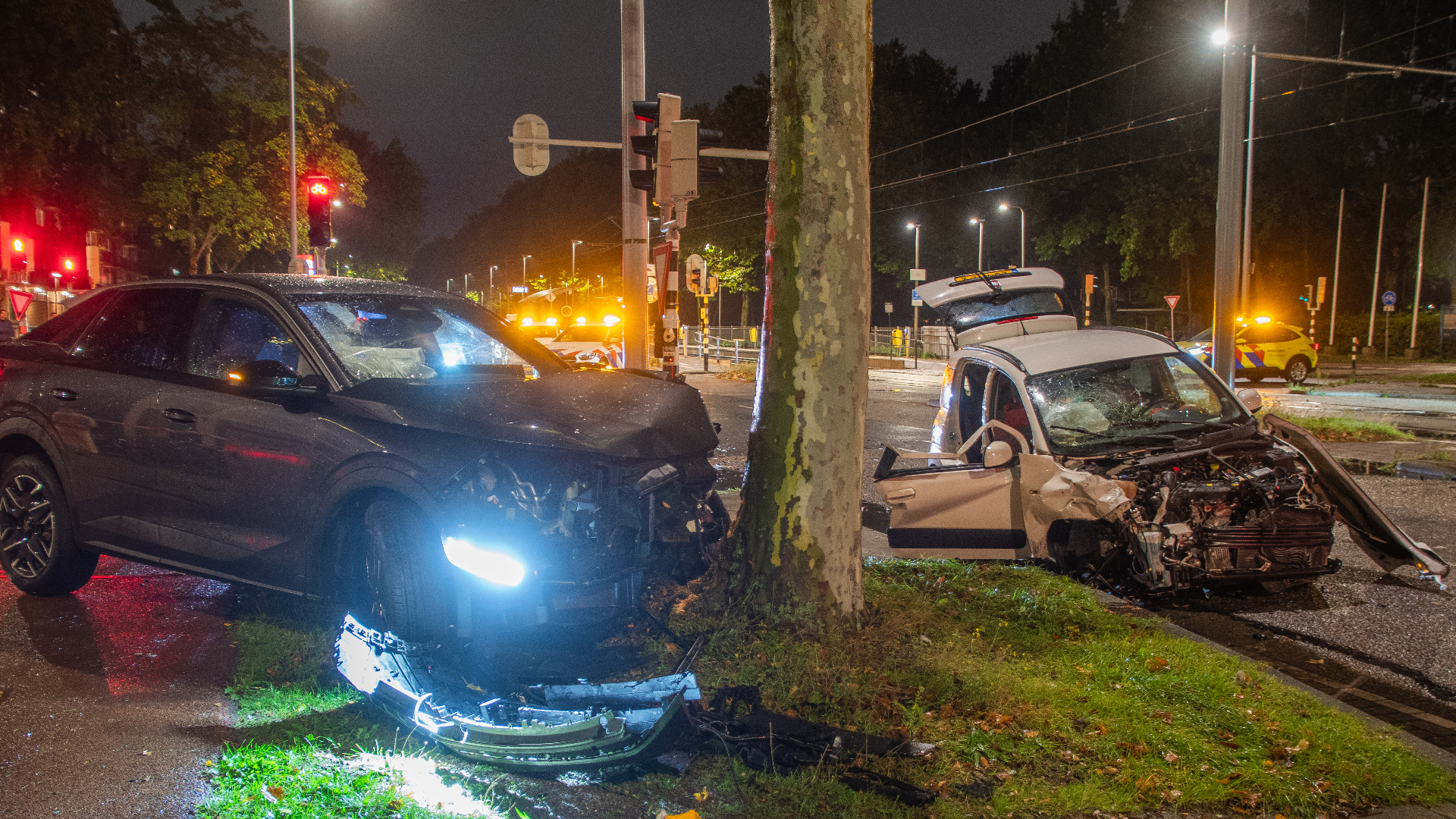 Botsing Kanaleneiland: bestuurder vlucht weg