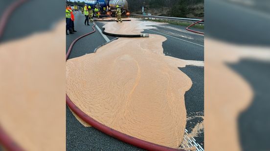 Vieze smurrie op de weg: gistend supermarktafval zorgt voor file