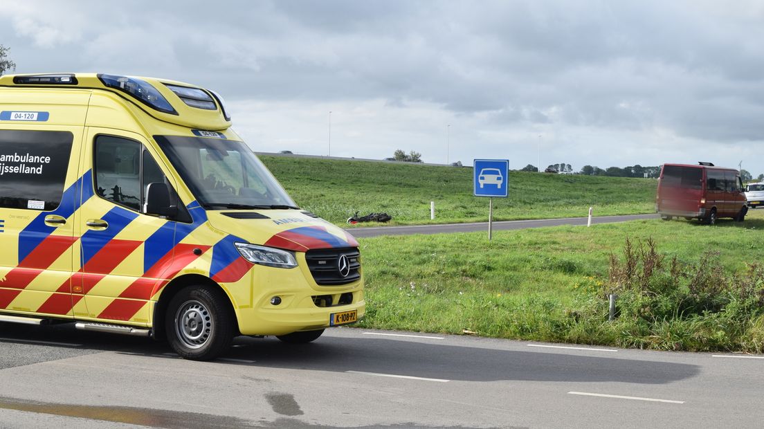 Scooterrijder gewond bij ongeluk bij N50 in Kampen