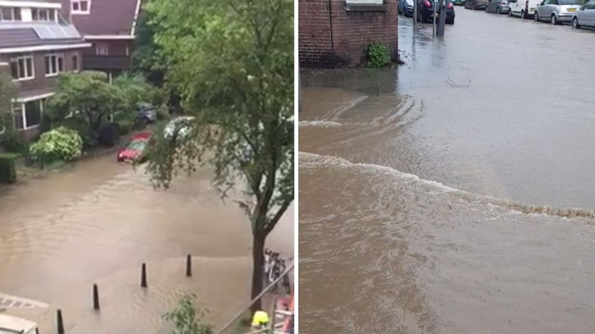 Woningen ontruimd na wateroverlast in Rotterdam-Overschie