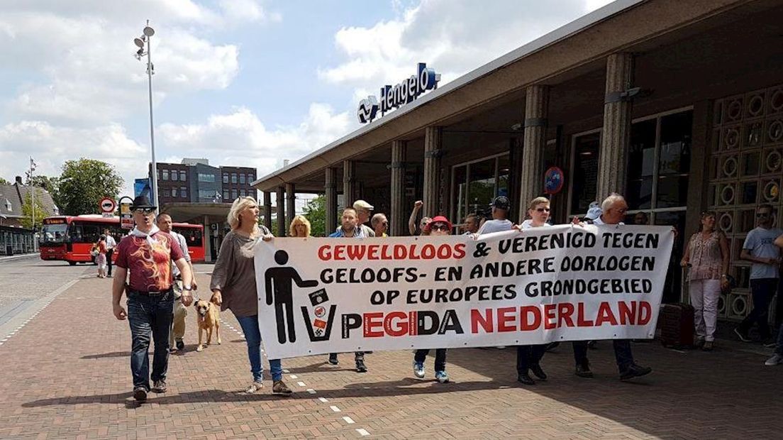 Protest Pegida in Hengelo