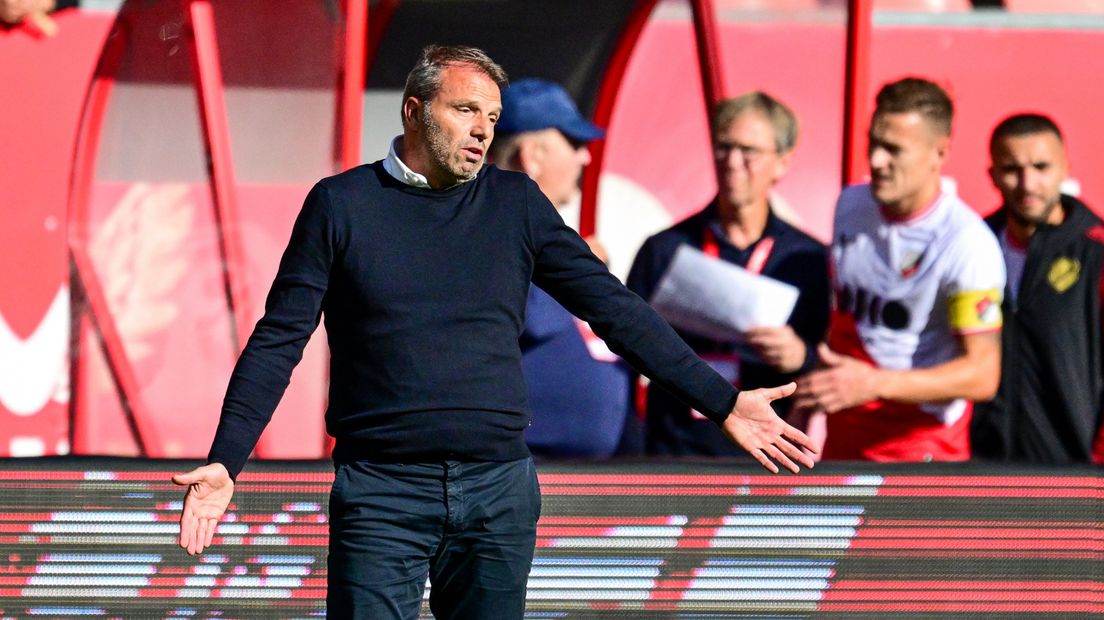 Maurice Steijn tijdens de wedstrijd van zondag tegen FC Utrecht