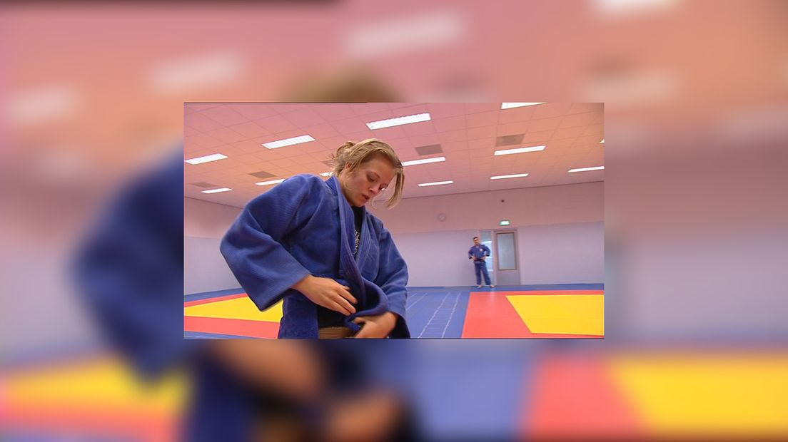 Judotalint Margriet Bergstra treent in hiel soad