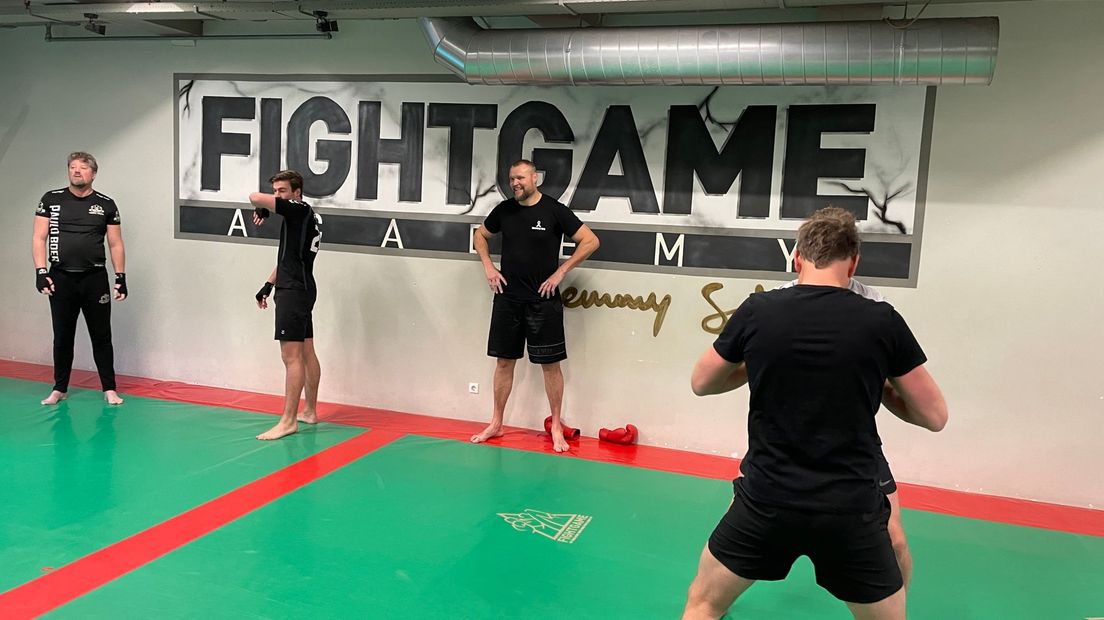 Sem Schilt tijdens de training in Zuidlaren