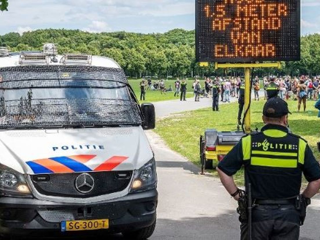 Protest op het Malieveld. Archief: politie