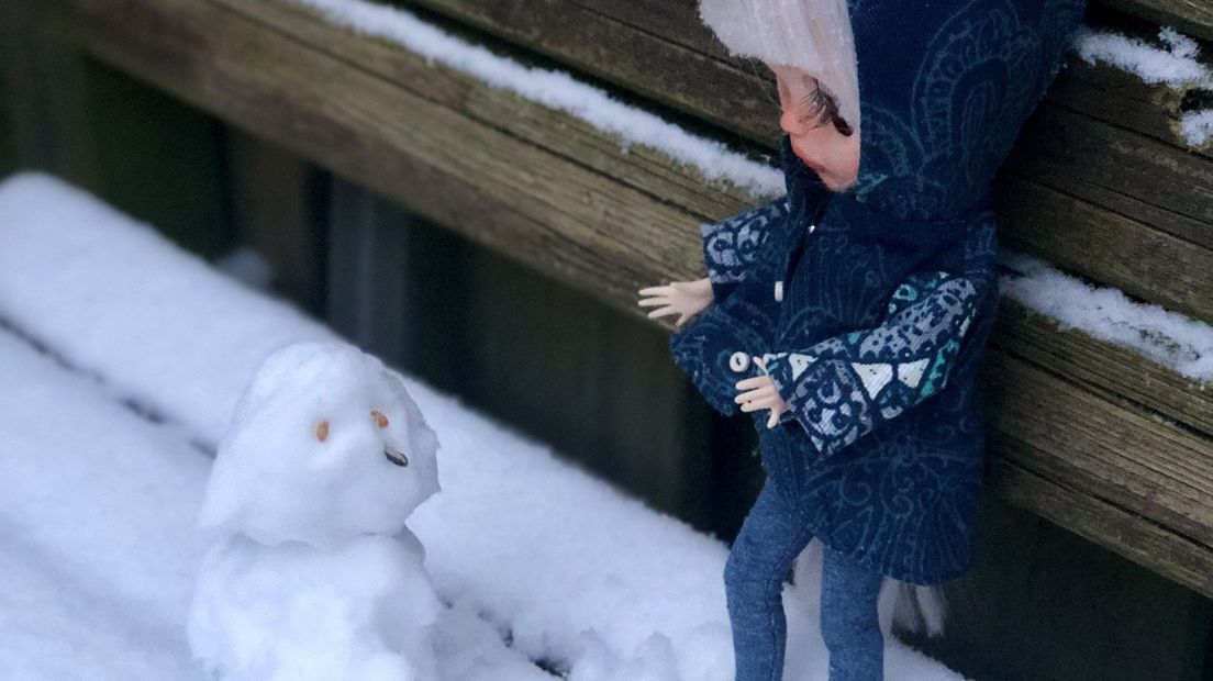 Ook poppen houden volgens Nelline van Spronsen van sneeuwpoppen