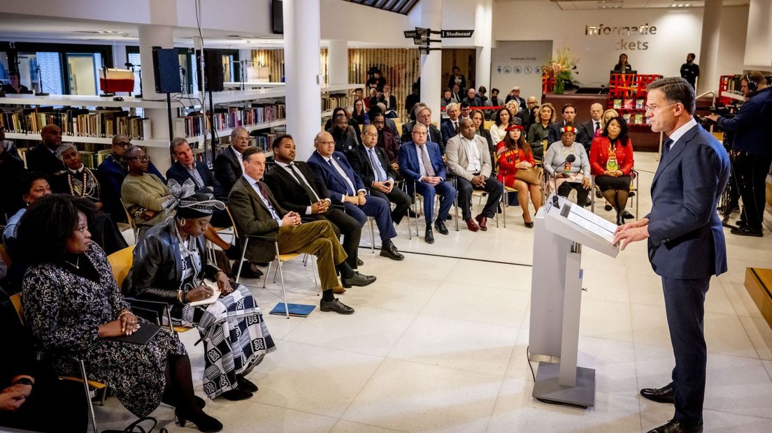 Toespraak premier Mark Rutte over slavernijverleden