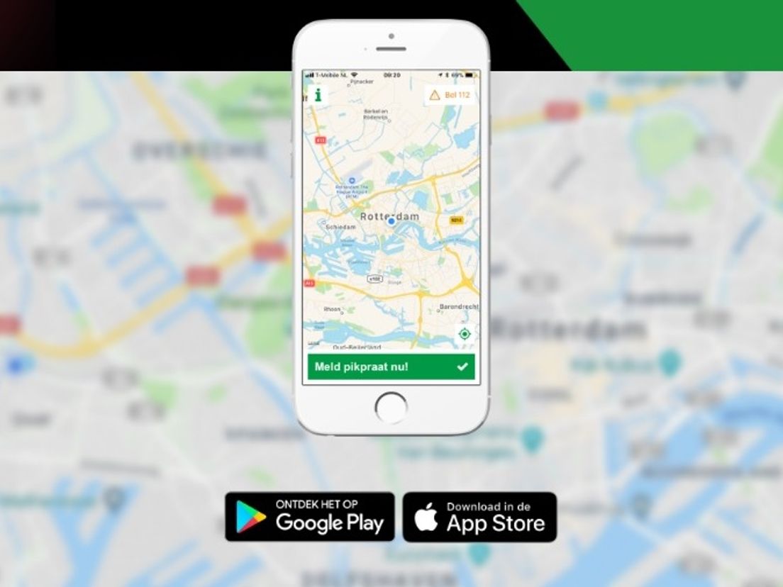 De Rotterdamse app moet pikpraat van de straat krijgen.