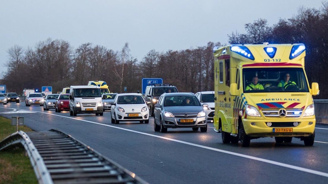 De verschillende pensioenacties zorgen voor hinder voor al het verkeer in Overijssel