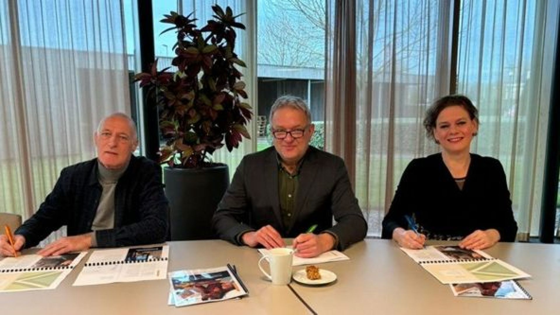 V.l.n.r. Frits Jansink, Arjen van Gijssel en Hanke Struik.